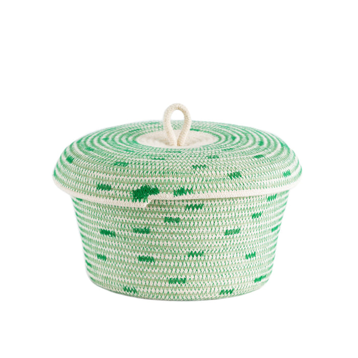 Greenery Lidded Basket