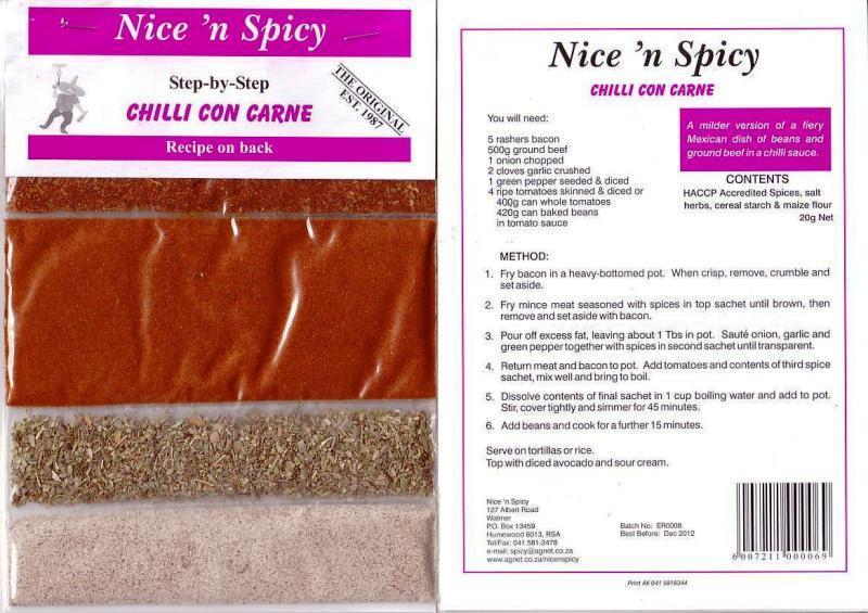 Nice n' Spicy Chili con Carne, 20g