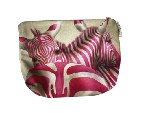 Pink Zebra Toiletry Bag — Aubergine Foods