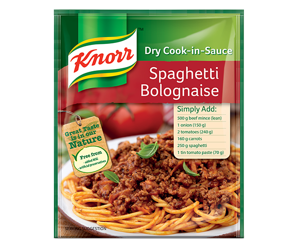 Knorr Spaghetti Bolognaise Dry Cook-in-Sauce 48g