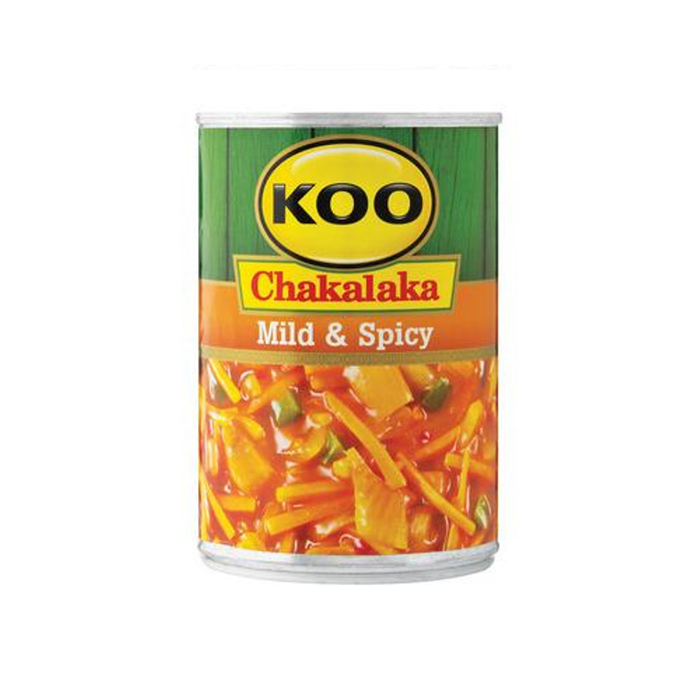 KOO Chakalaka Mild and Spicy (410 g) | Food, South African | USA's #1 Source for South African Foods - AubergineFoods.com 