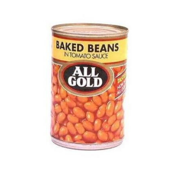 All Gold Baked Beans in Tomato Sauce (410 g) | Food, South African | USA's #1 Source for South African Foods - AubergineFoods.com 