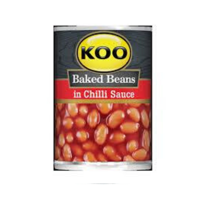 [PAST BB DATE] Koo Baked Beans in Chilli  (420 g) | Food, South African | USA's #1 Source for South African Foods - AubergineFoods.com 