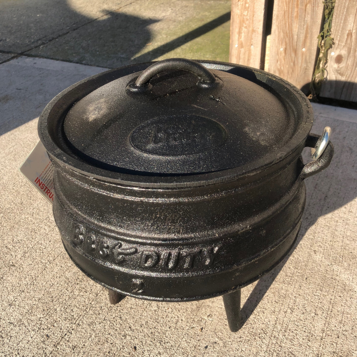 Ultimate Best Duty Black Iron Potjie Cooker from Aubergine Specialty Foods - AubergineFoods.com 