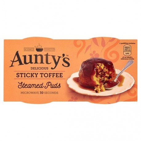 Auntys Sticky Toffee Pudding (2x95g)