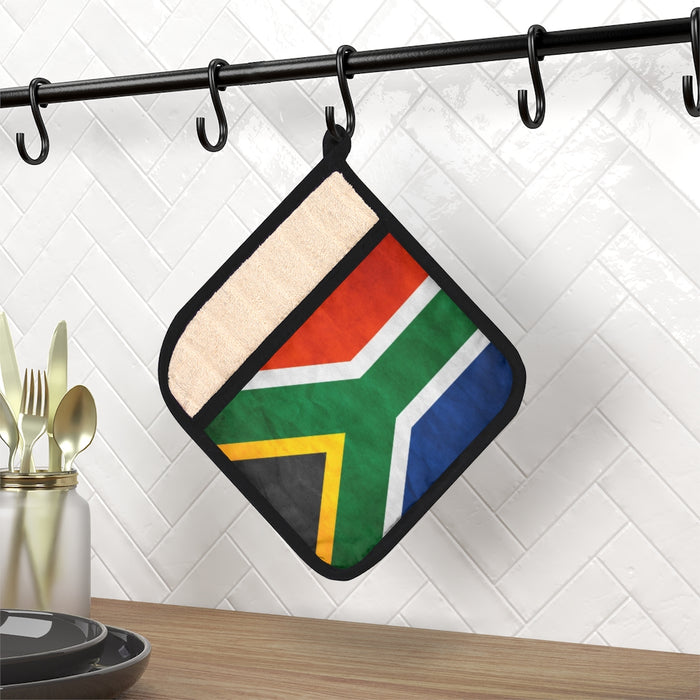 South African Flag Pot Holder with Pocket