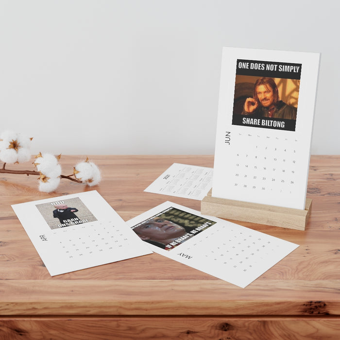 Braai Memes 2021 Vertical Desk Calendar