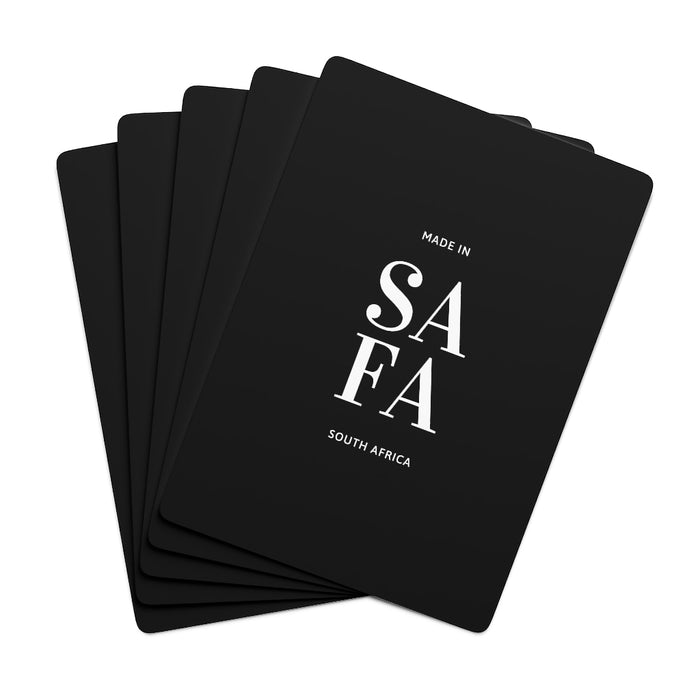 SAFA Black Poker Cards