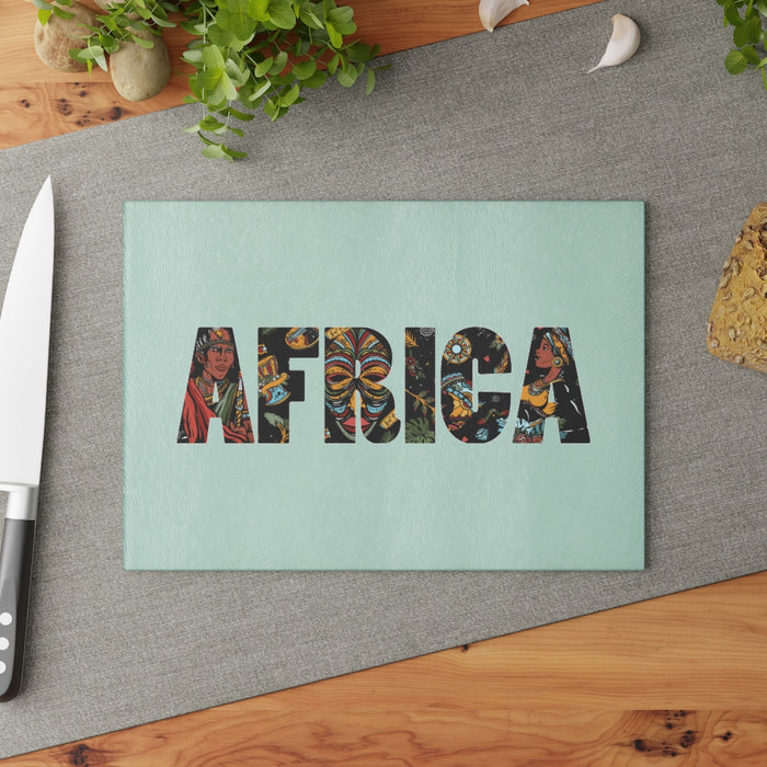 Africa Glass Cutting Board