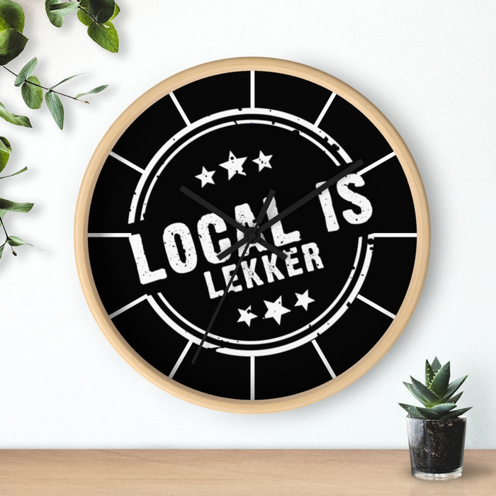 Local is Lekker Wall clock