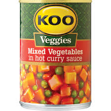 KOO Mixed Vegetables in Hot Curry Sauce, 420g