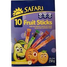 Safari Fruit Sticks, 250g