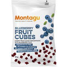 Montagu Blueberry Fruit Cubes, 50g