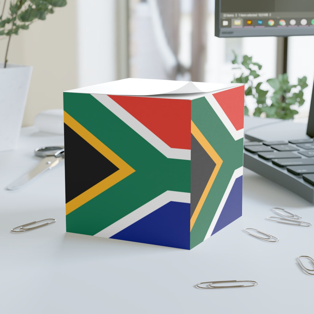 South African Flag Note Cube