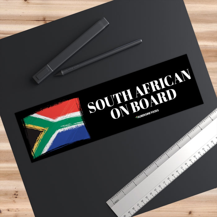 South African on Board Bumper Sticker