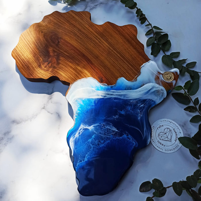 Ruby Tuesday Resin Kiaat Africa Ocean Serving Board