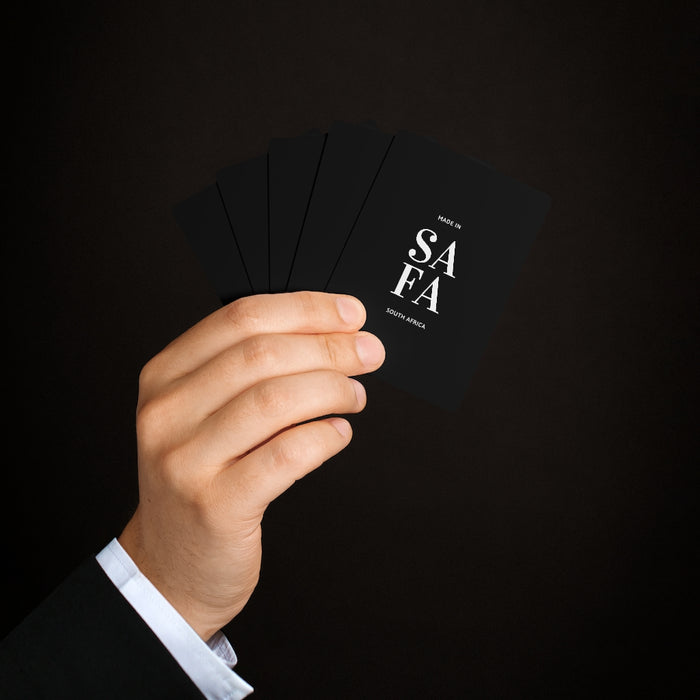 SAFA Black Poker Cards