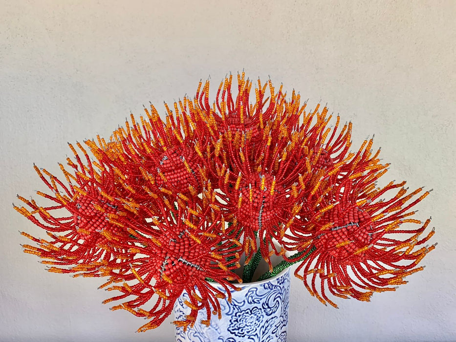 Beaded Pincushion Protea