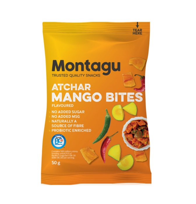 Montagu Mango Atchar Bites, 50g