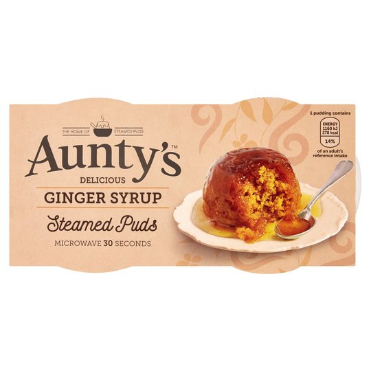 Auntys Ginger Syrup Pudding (2x95g)