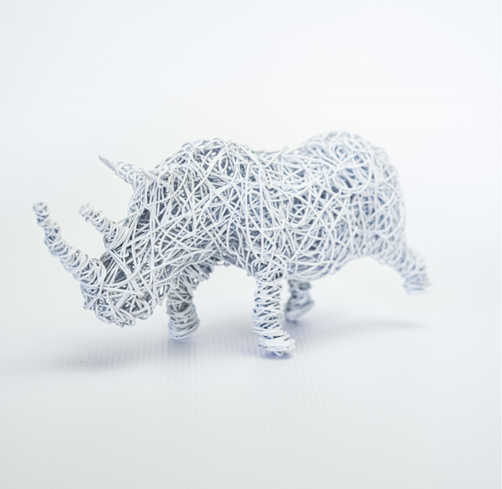 Rhino Wire Sculpture